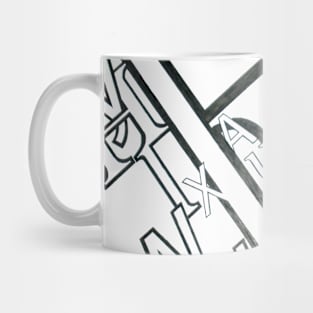 Ascending Letterforms Mug